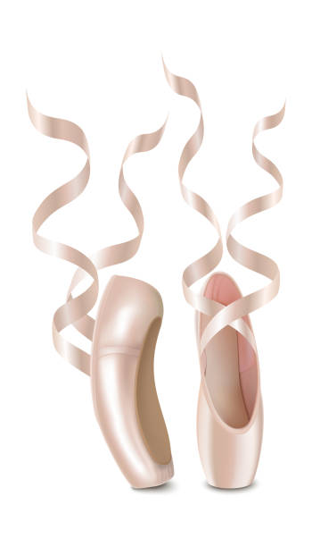 istock realistic vector icon illustration of ballerina shoes. Isolated on white. 1470012463