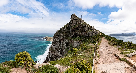 Cape Point at South Africa. The most southern point of the African continent