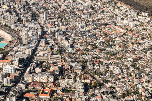 istock Cape Town, aerial view, shot from a helicopter 1470014379
