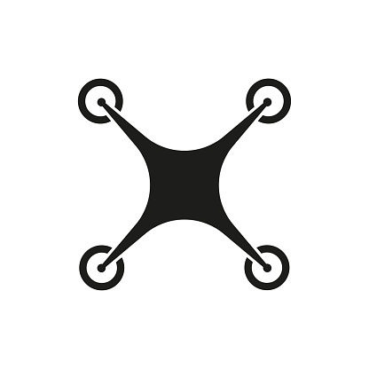 Drone icon. quadcopter icon. Vector illustration. EPS 10.