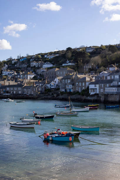 istock Village looking over the Harbour 1470016275
