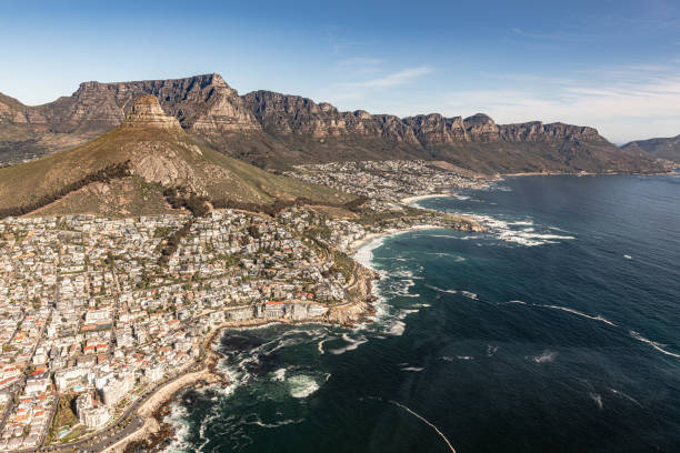 istock Twelve Apostles and Sea Point (Cape Town), view from helicopter 1470017585