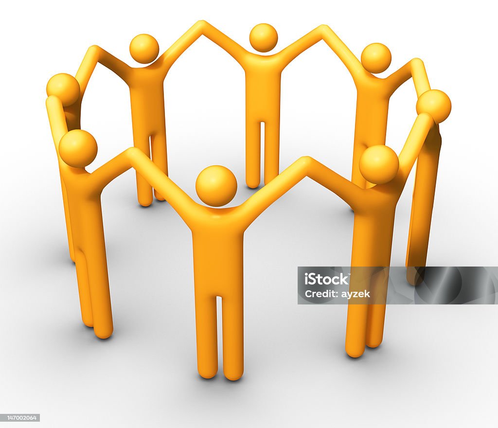 Gruppo di persone - Foto stock royalty-free di Cerchio