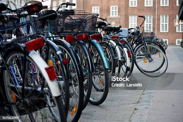 Bicycles Stock Photo - Download Image Now - Bicycle Rack, Asphalt, Bicycle