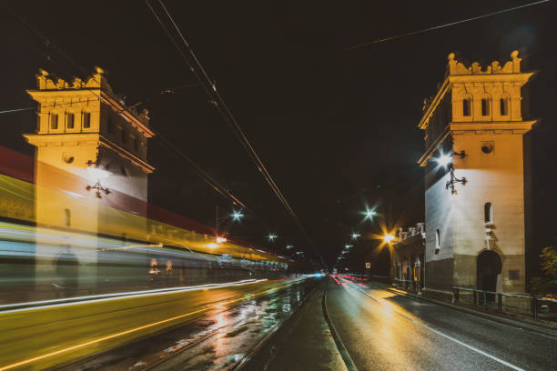 istock city bridge at night with light trails 1470023130