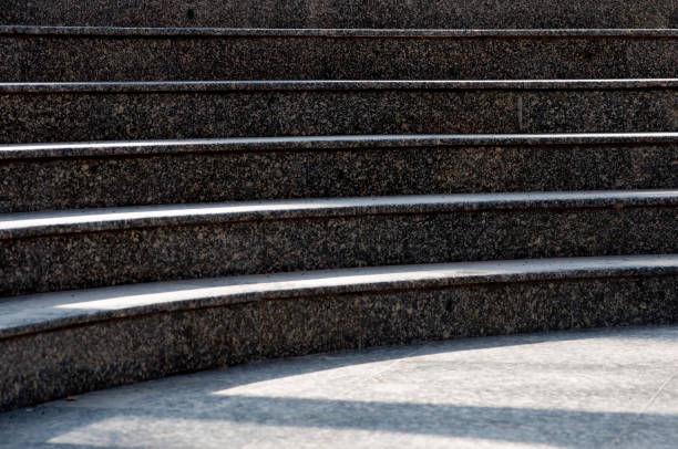 istock Steps, granite stone stairs. Architectural details, exterior 1470025016