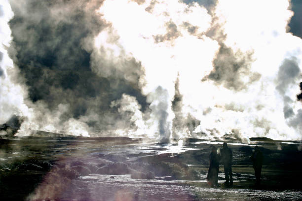 istock Visitors at El Tatio geysers, Chile. 1470025157