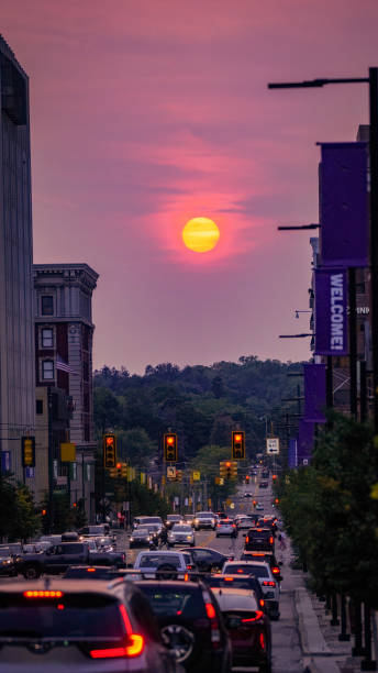 istock Sunset in the city 1470025535