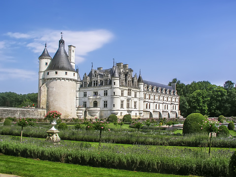 Chateau de Chenonceau is a French chateau spanning the river Cher, France