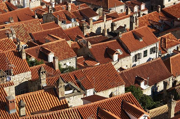 Telhados da cidade velha - foto de acervo