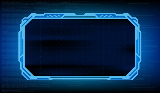 Vector Screen Frame Of A Futuristic Device Stock Illustration ...
