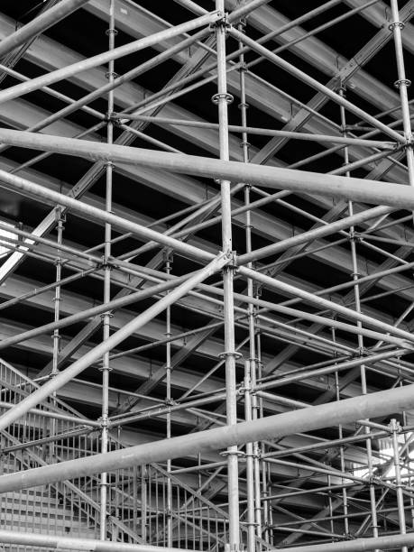 istock many metal structures on the back of the stands 1470033063