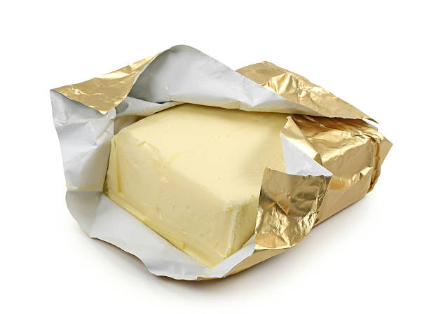 istock Butter in gold foil 147003479