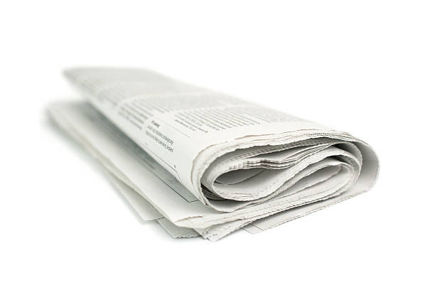 istock A picture of a newspaper on a white background 147003782
