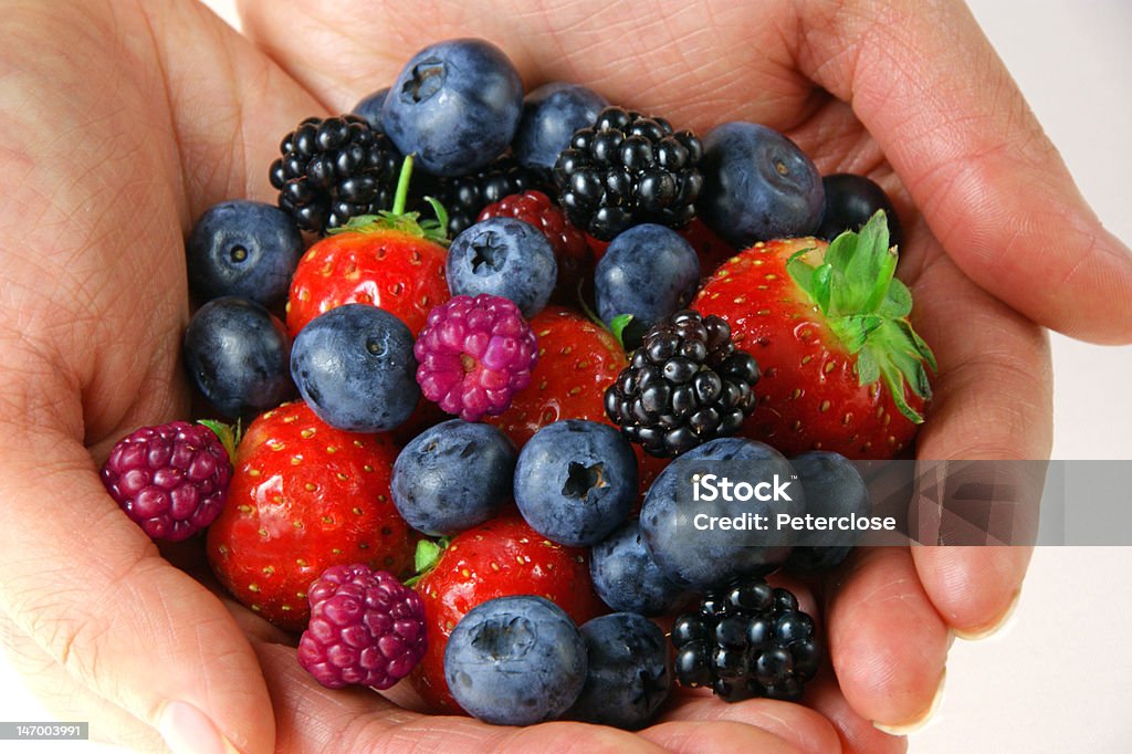 Seleção de frutas silvestres - Foto de stock de Alimentação Saudável royalty-free