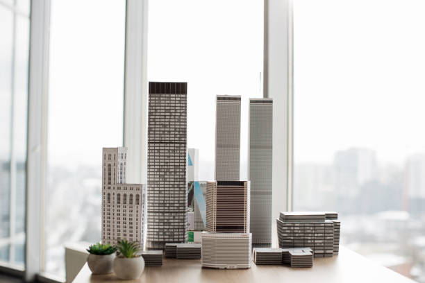 istock Urban architecture development project for real estate property. 1470043158