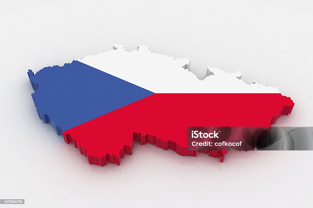 Mapa de República Checa - Foto de stock de Autoridad libre de derechos