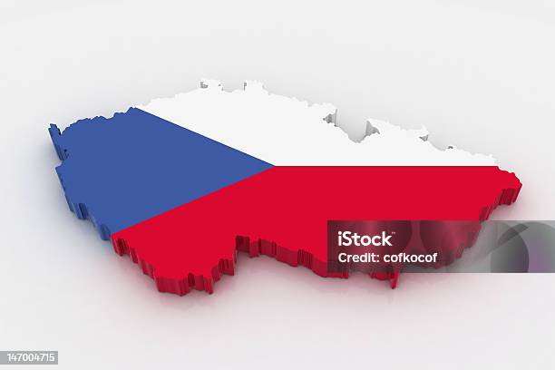 Mapa De República Checa Foto de stock y más banco de imágenes de Autoridad - Autoridad, Bandera, Bandera checa