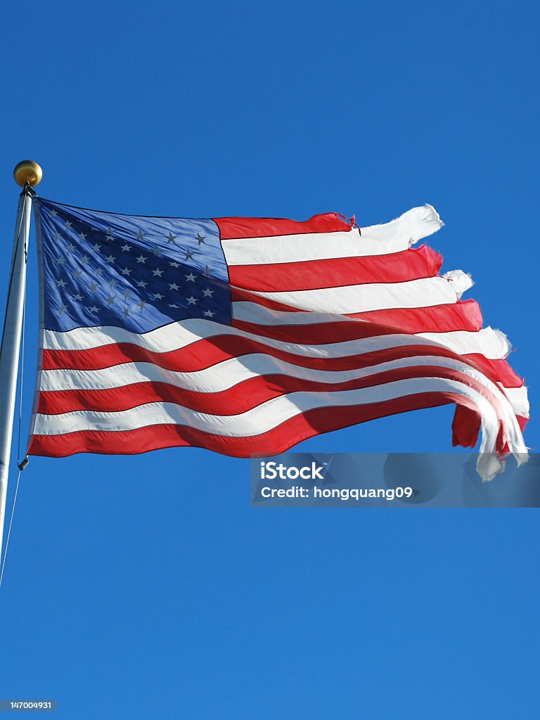 De american flag Saludar con la mano - Foto de stock de Bandera estadounidense libre de derechos