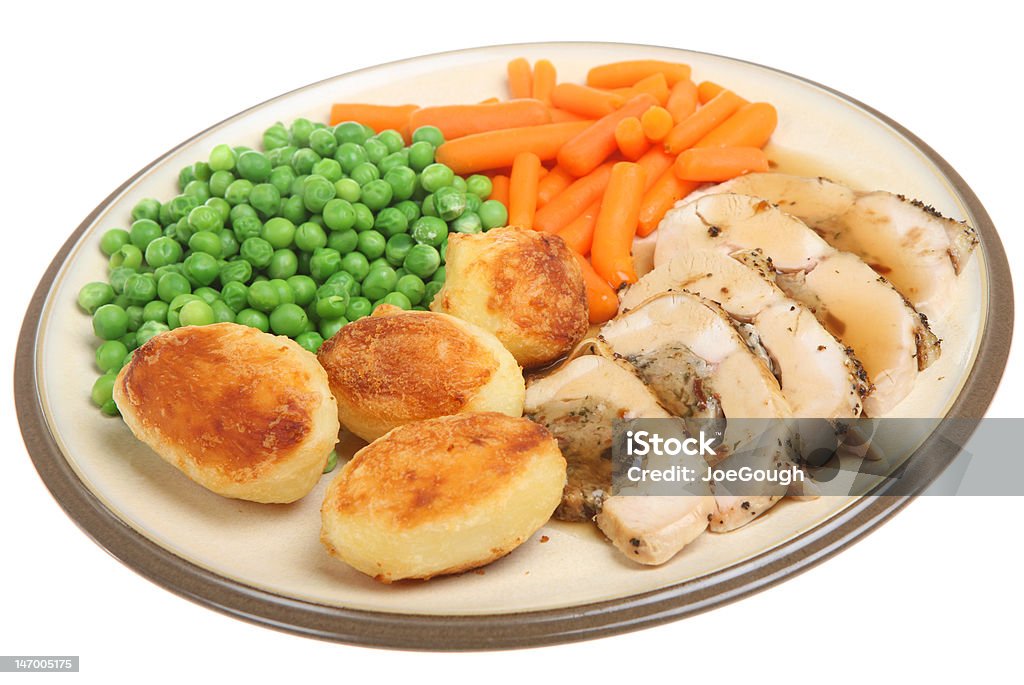 Relleno de pollo asado de mama - Foto de stock de Cena libre de derechos