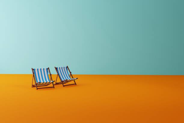 istock Sun loungers on the beach. 1470051882