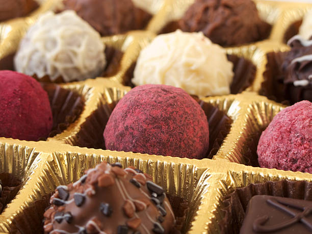 istock luxurious chocolate truffles and praline 147005312