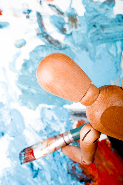 istock Manikin's abstract painting 147005641