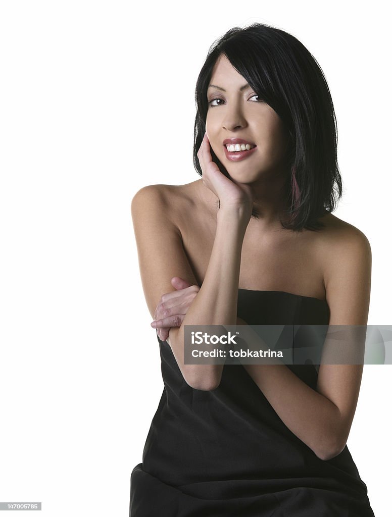 Bella donna ispanica sorridente - Foto stock royalty-free di Adulto
