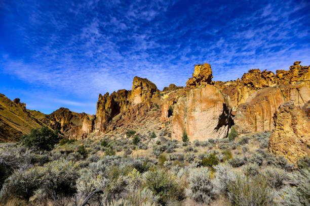 Smith Rock State Park in central Oregon is one of the most popular spots in Oregon