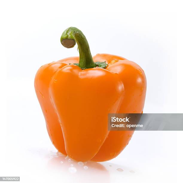Chili Peppers - Fotografie stock e altre immagini di Peperone arancione - Peperone arancione, Alimentazione sana, Arrosto - Cibo cotto