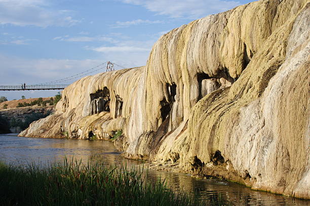 Hot Springs State Park-Wyoming stock photo