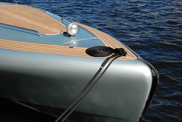 istock Bow of sporty speed boat 147006287