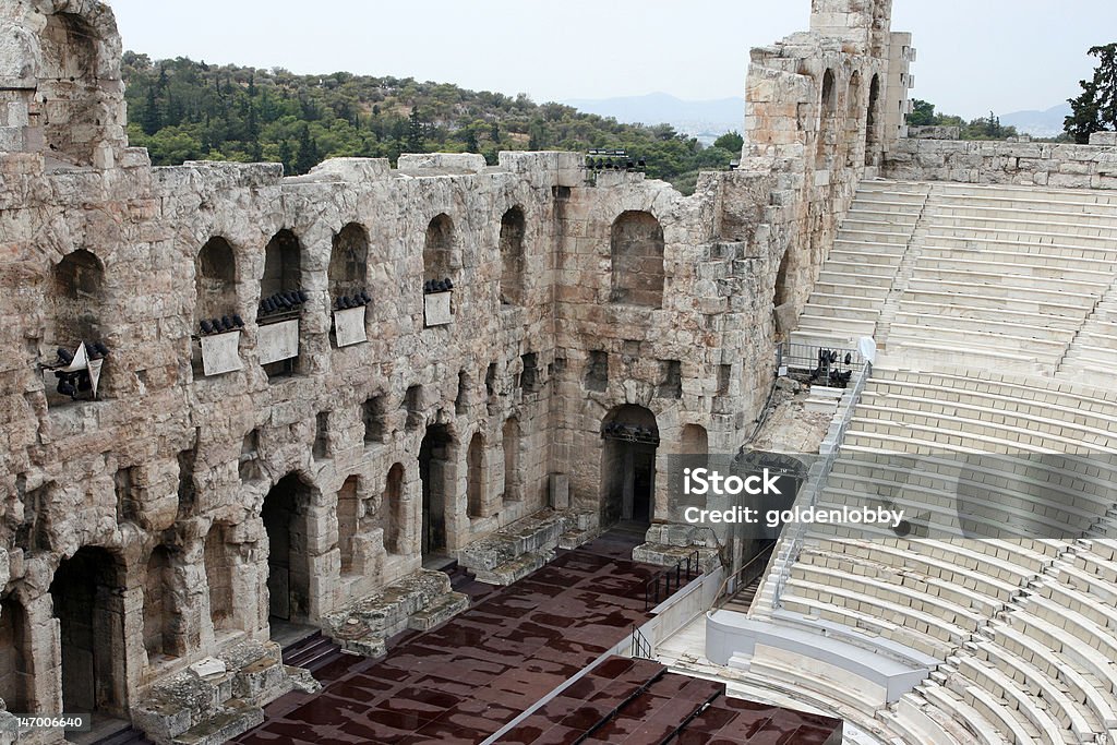 Odeón Herodes aticus - Foto de stock de Acrópolis - Atenas libre de derechos