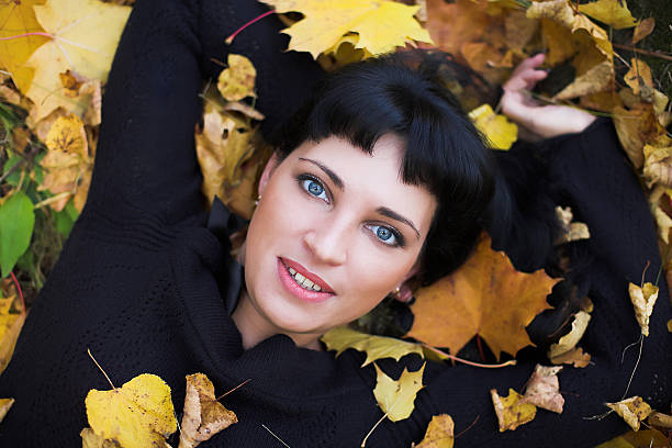 Beautiful young woman stock photo