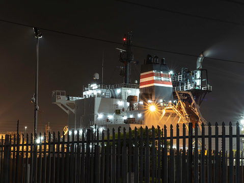 Part of superstructure from a large Oil/Chemical Tanker