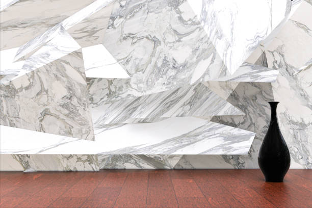 istock Abstract marble background and wooden floor with ceramic. 1470081147