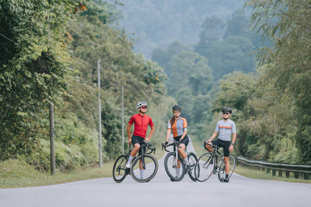 istock Portrait Asian Chinese Cyclist in Rural Scene 1470084886