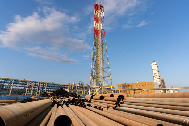 Construction site of chemical plant