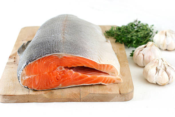 Salmon stock photo