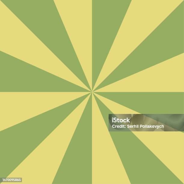 Green Rays Vector Retro Green Rays Background Vector Illustration Stock Illustration ...