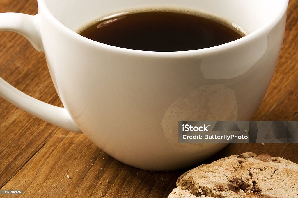 Gros plan de café et biscuits - Photo de Biscuit libre de droits