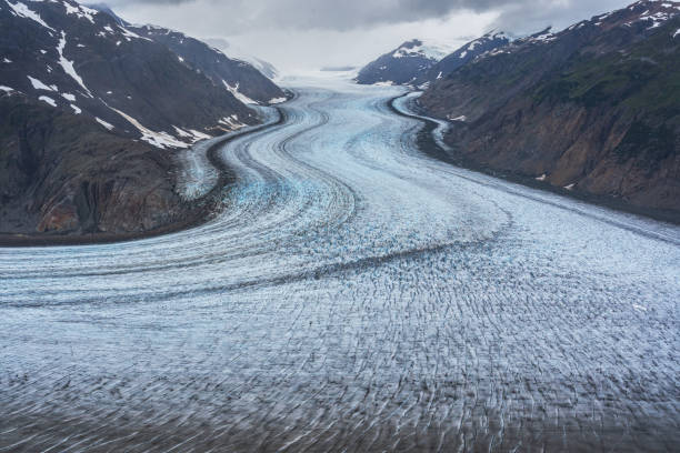 Salmon Glacier BC Salmon Glacier the 7th largest glacier in North America, located in the town of Hyder, Alaska but situated within British Columbia. salmon glacier stock pictures, royalty-free photos & images