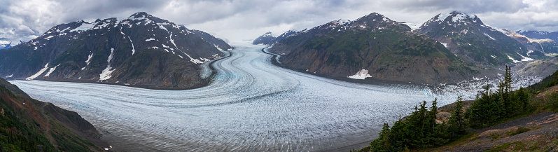 Salmon Glacier the 7th largest glacier in North America, located in the town of Hyder, Alaska but situated within British Columbia.