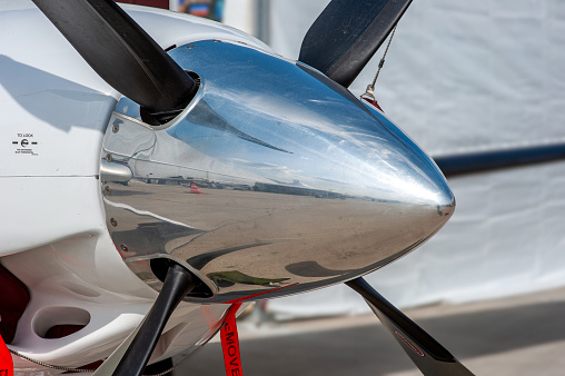 Engine propeller of private plane