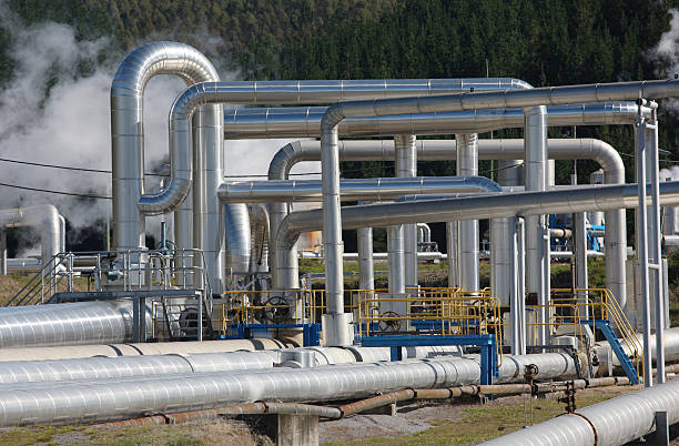istock Steam Pipes, Geothermal Energy 147011185