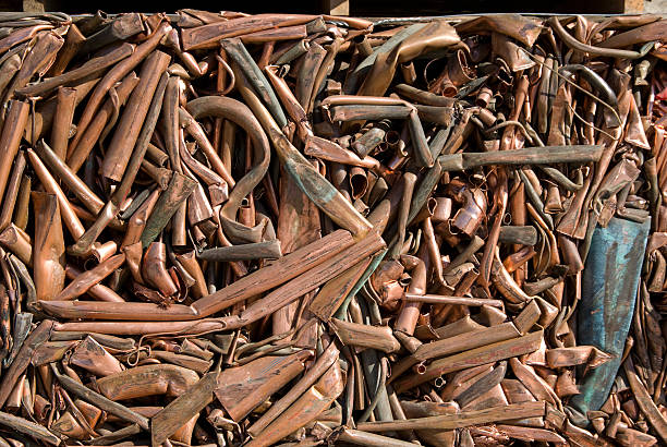 Recycling copper stock photo