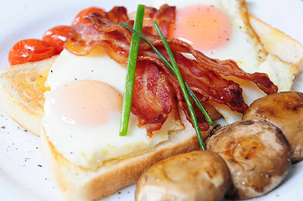 Delicious breakfast stock photo