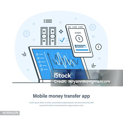 istock Mobile money transfer app security transaction digital technology 1470114275