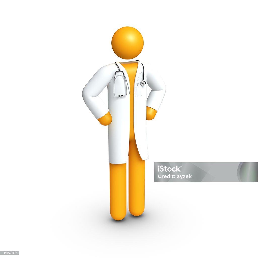 Médico (isolado - Foto de stock de Figura de Palito royalty-free