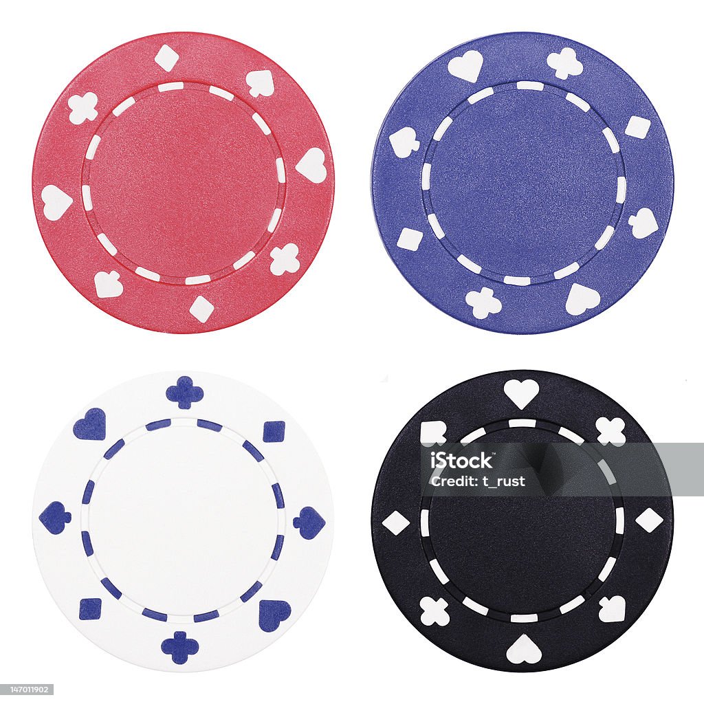 Casino Chips - Royalty-free Cor preta Foto de stock